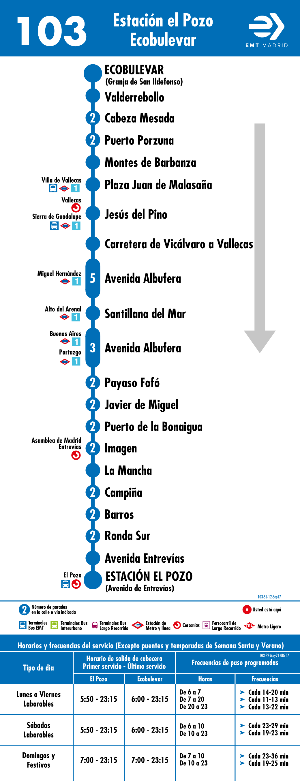 Línea 103 (EMT Madrid) - Wikipedia, la enciclopedia libre