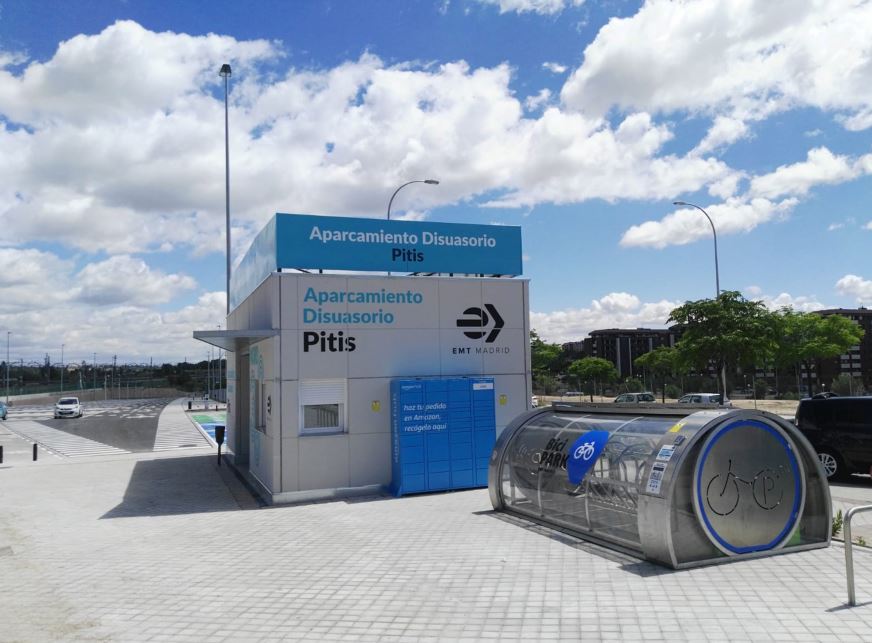 Comienza a funcionar el nuevo aparcamiento multimodal de Pitis en Fuencarral-El Pardo