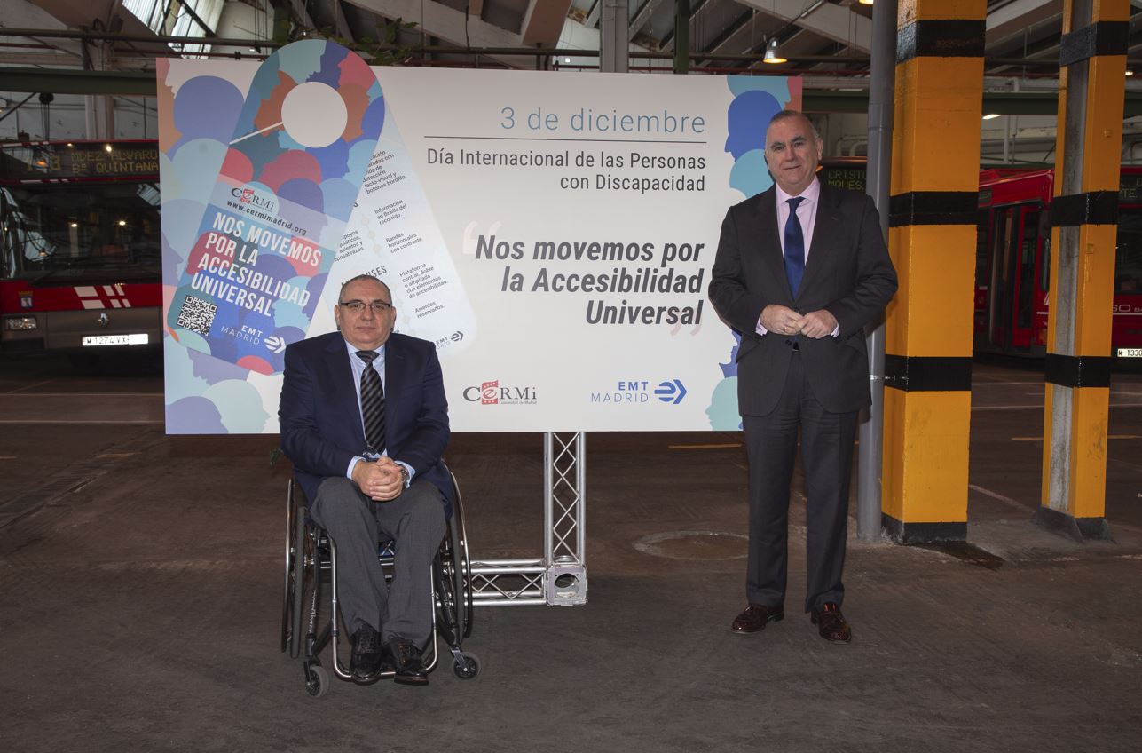 EMT y CERMI Madrid, juntos en la campaña del Día Internacional de las Personas con Discapacidad