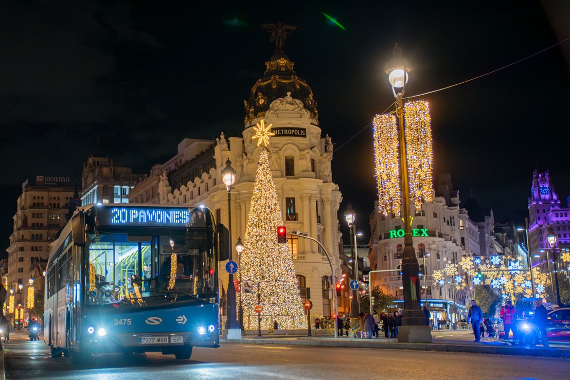 Modificaciones en las líneas de EMT Madrid durante Navidad y Año Nuevo 