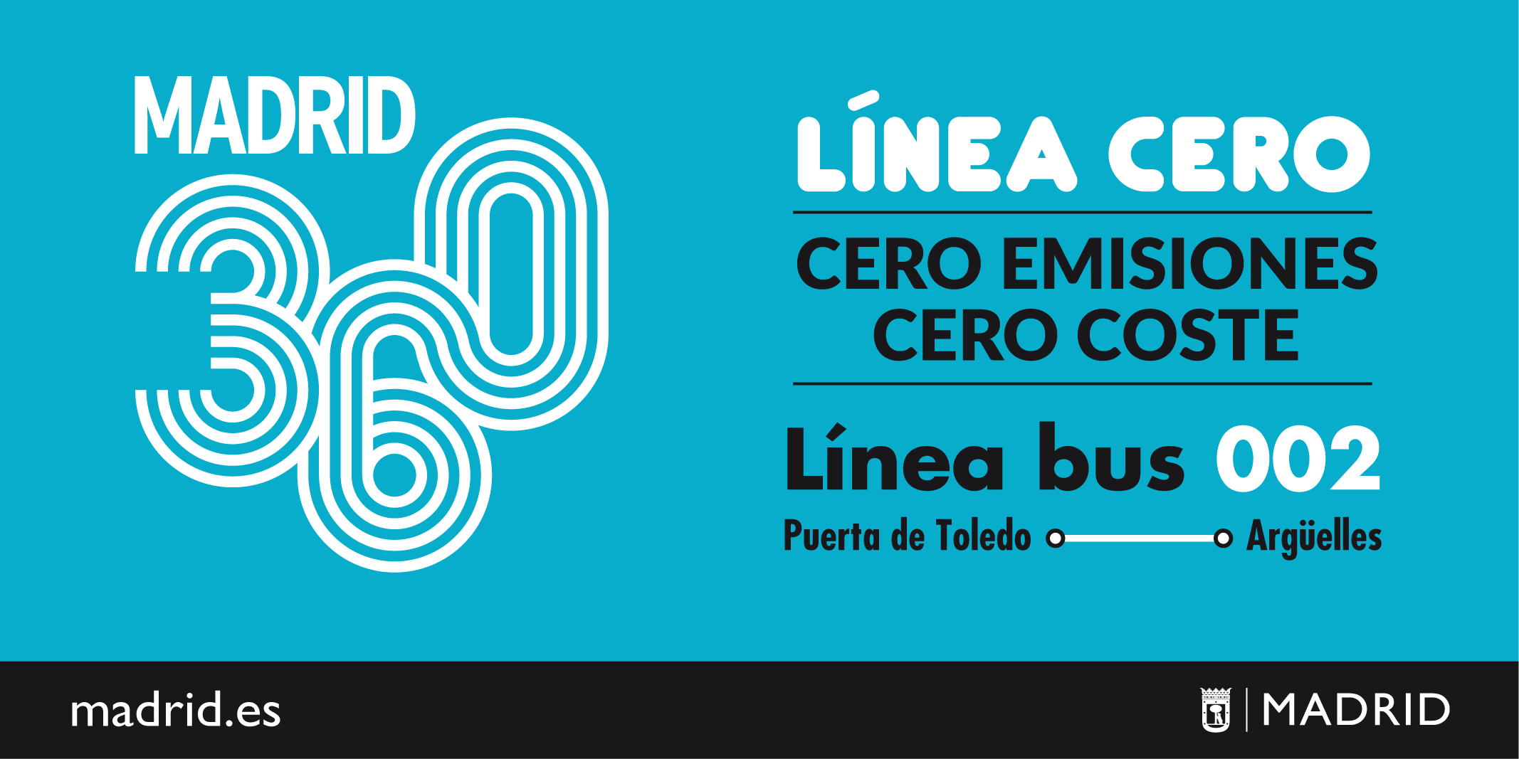 Mañana arranca la segunda línea cero de autobuses entre Puerta de Toledo y Argüelles