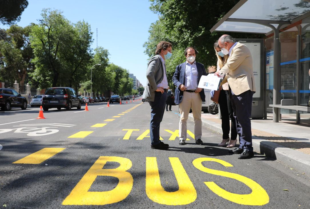 Madrid contará con 45 kilómetros adicionales de carriles bus