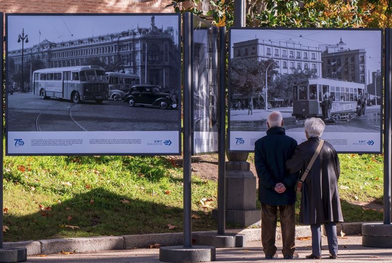 EMT expone fotografías de sus 75 años de historia en El Retiro