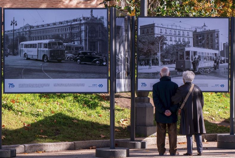 EMT expone fotografías de sus 75 años de historia en El Retiro