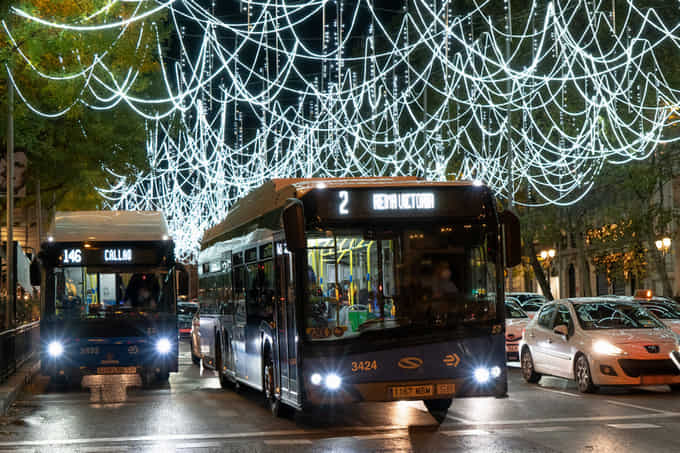 Modificaciones en la red de EMT para Navidad y Año Nuevo 