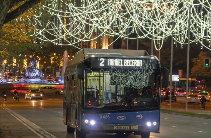 Modificaciones en las líneas de EMT para Navidad y Año Nuevo 