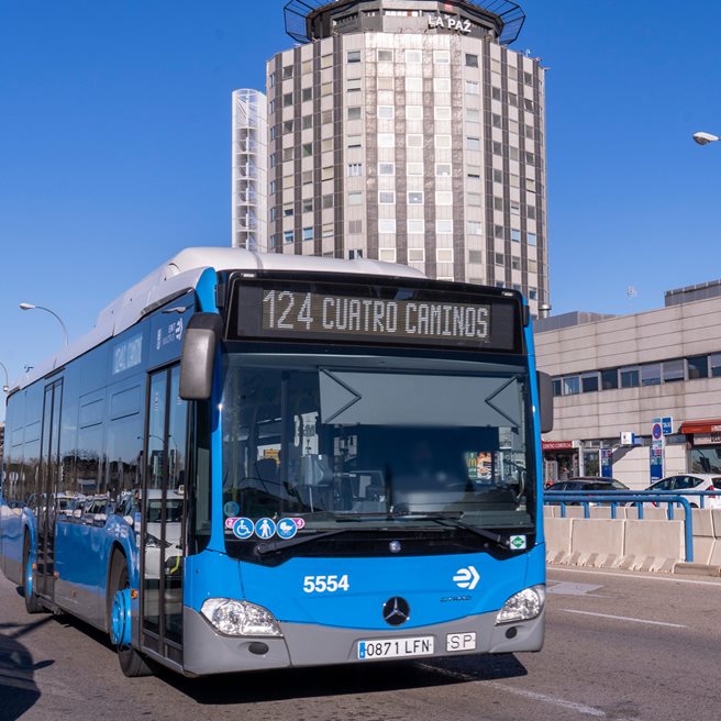 Utilización del servicio de autobús por obras en acceso estación Begoña de Metro