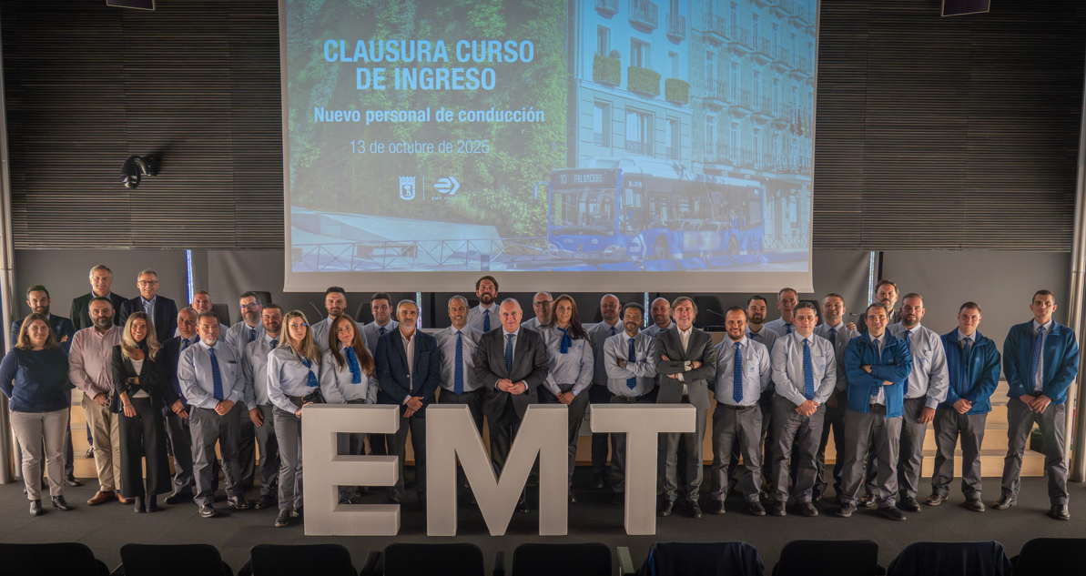 EMT Madrid incrementa su plantilla con 20 nuevos profesionales de la conducción