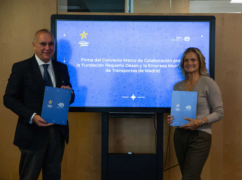 EMT colaborará con la Fundación Pequeño Deseo en beneficio de menores con enfermedades graves