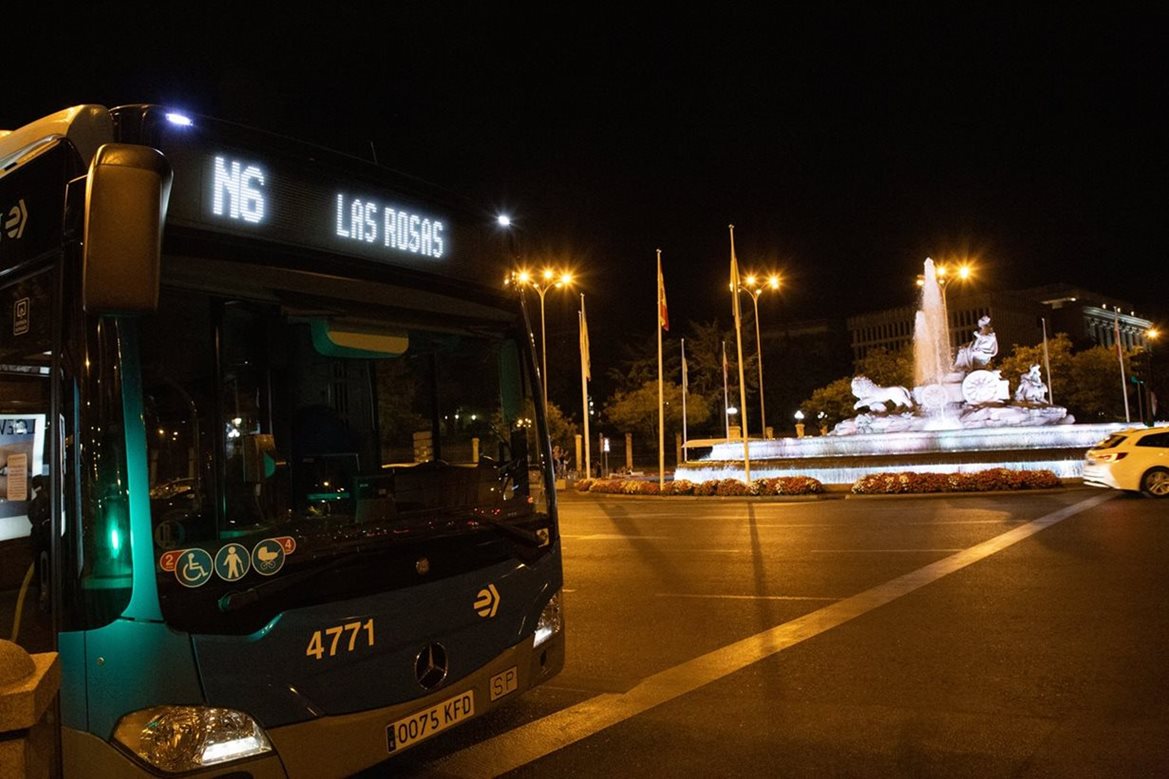 EMT prolonga los 'búhos' de la N6 hasta El Cañaveral y refuerza las líneas 159 y E5