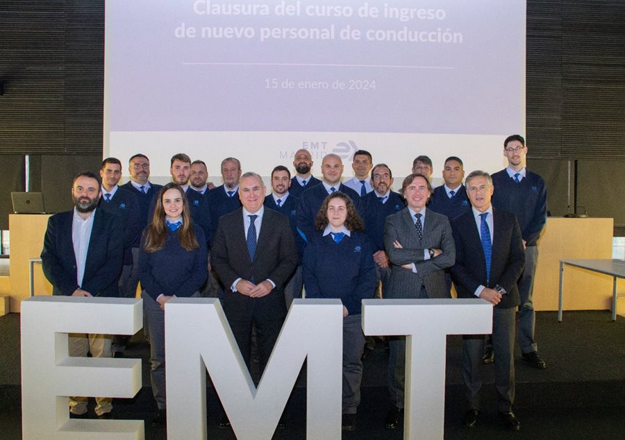 Nuevos conductores se incorporan al servicio de autobús de EMT Madrid
