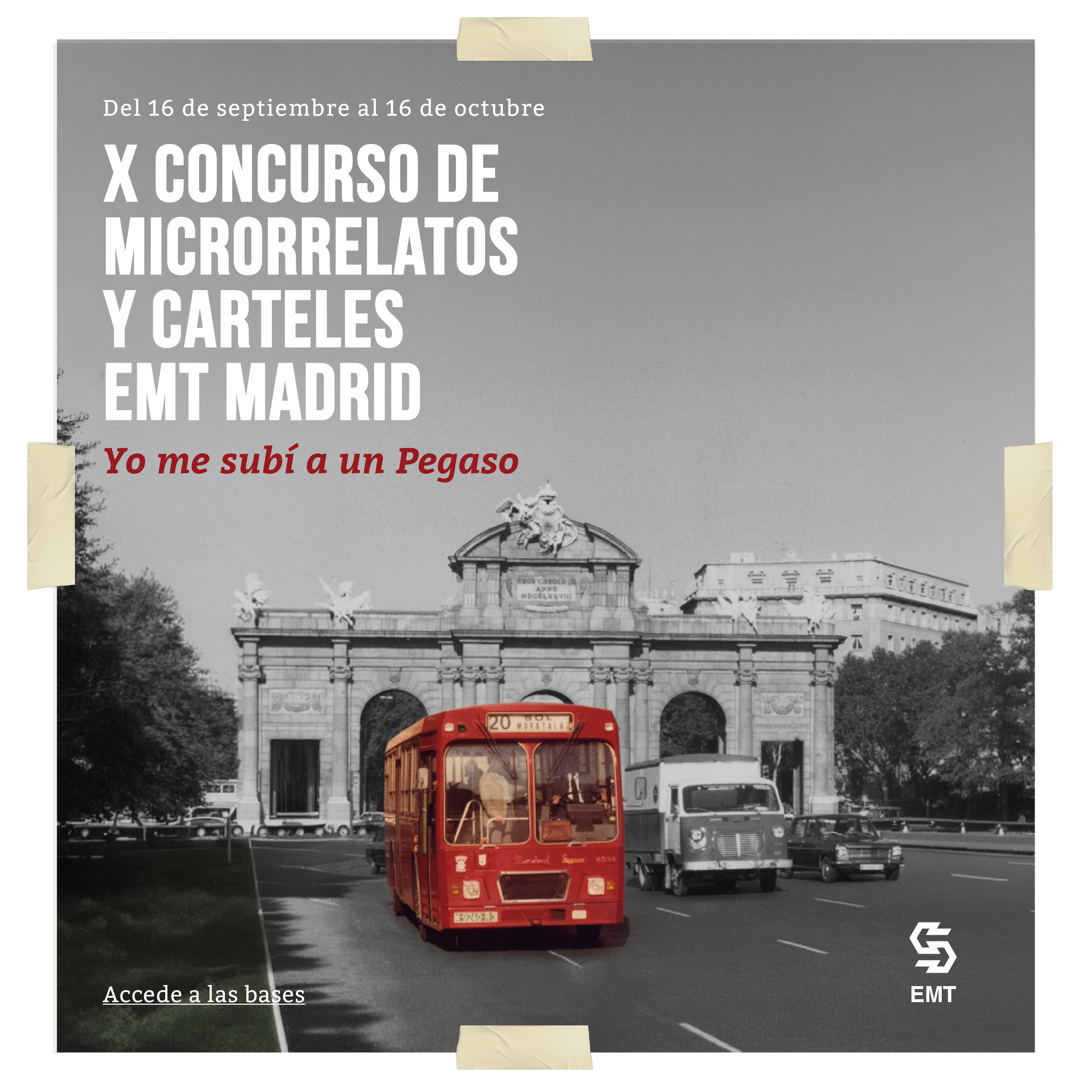 El X Concurso de Microrrelatos de EMT Madrid incluye este año una modalidad de carteles