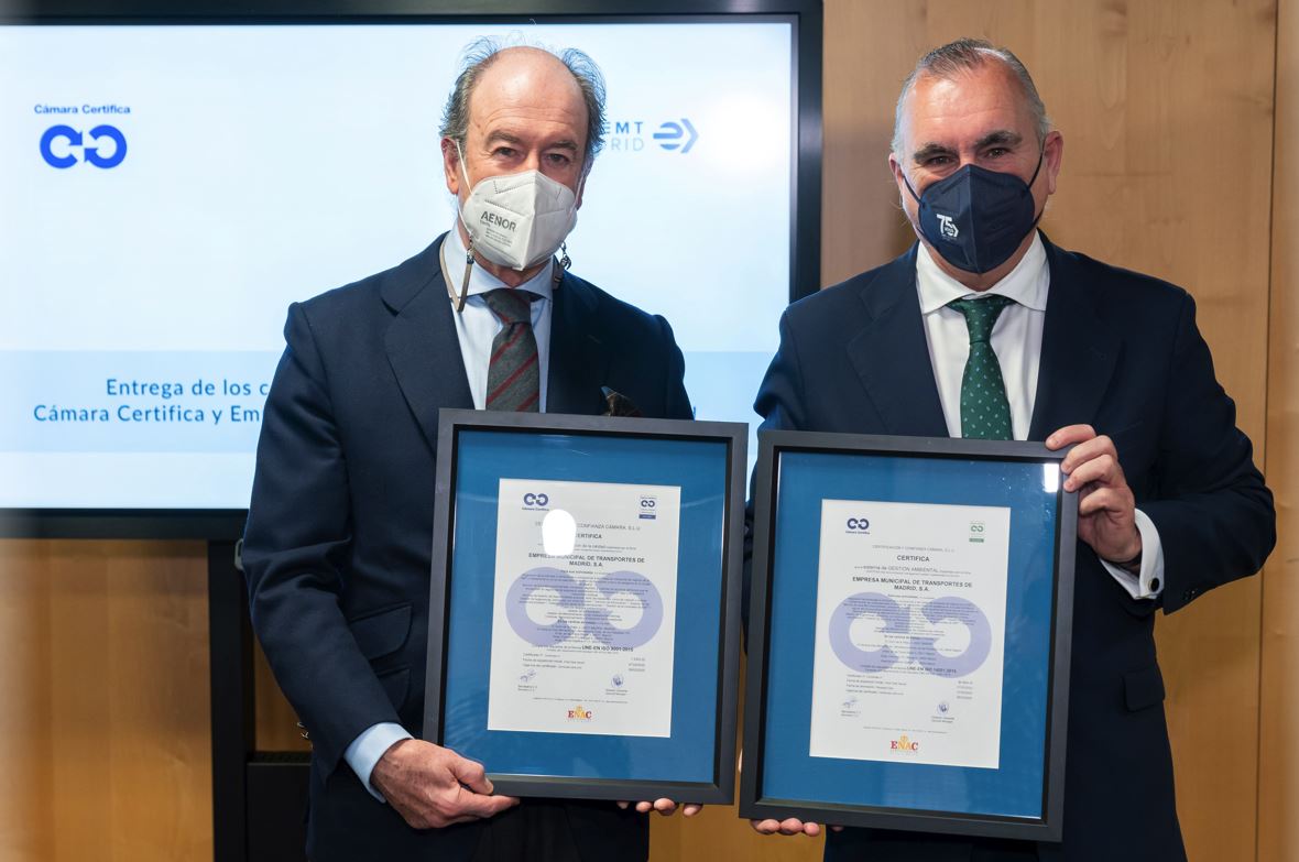 EMT obtiene la certificación integrada de ISO 9001 de calidad y la ISO 14001 de medio ambiente exped