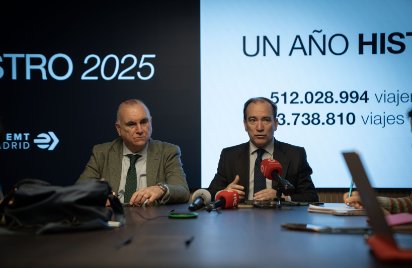 512 millones de viajeros en bus y 13,7 millones de viajes en bicimad: un 2025 histórico para EMT Madrid