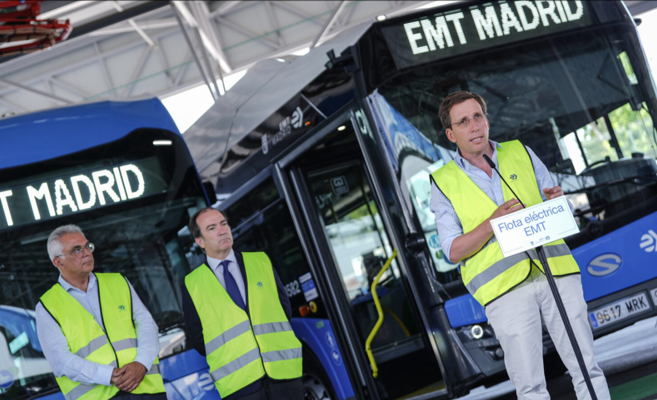 Madrid alcanza una flota de 450 autobuses eléctricos y 45 líneas 100 % electrificadas